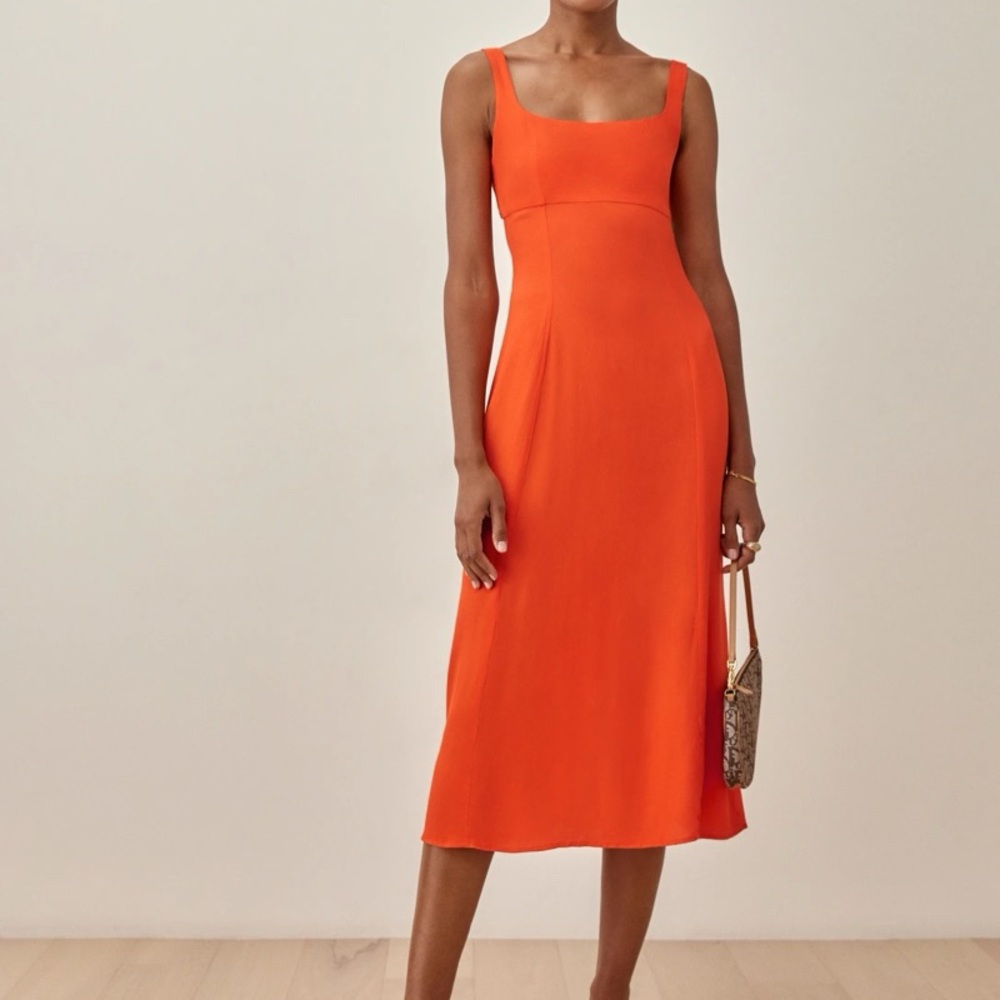 Reformation Juno Dress Flame